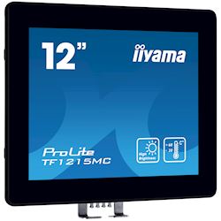 iiyama Prolite monitor TF1215MC-B1 12.1" Black, 1024 x 768 resolution, Projective Capacitive 10pt Touch, touchscreen solution for pick-up points thumbnail 2