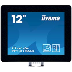 iiyama Prolite monitor TF1215MC-B1 12.1" Black, 1024 x 768 resolution, Projective Capacitive 10pt Touch, touchscreen solution for pick-up points