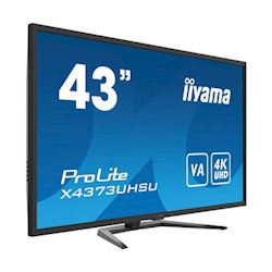 iiyama Prolite monitor X4373UHSU-B1 VA LED, 4K, Picture-by-Picture, USB hub, flicker free, Daisychain thumbnail 2