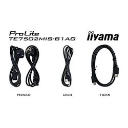iiyama ProLite monitor TE7502MIS-B1AG 75", 4k UHD, Infrared 20pt touch, Anti-glare coating, VA, HDMI, features Note, web browser, file manager, cloud drives, WPS office and ScreenSharePro thumbnail 6