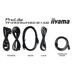 iiyama Prolite monitor TF4939UHSC-B1AG 49"  Black, IPS, Anti Glare, 4K UHD,  Projective Capacitive 15pt Touch, 24/7, Landscape/Portrait/Face-up, Open Frame, IP54 rated thumbnail 6
