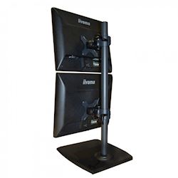 Ergomounts EMUV430FS UltraView 460 Dual Monitor Freestanding Desk Mount thumbnail 2