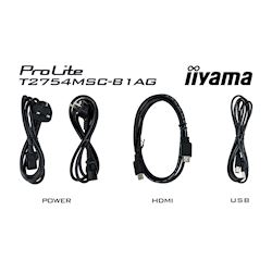 iiyama ProLite touch screen monitor T2754MSC-B1AG 27" Black, IPS, Full HD, Projective Capacitive 10pt touch, HDMI, Anti-Glare thumbnail 6