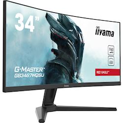 iiyama G-Master Red Eagle curved gaming monitor GB3467WQSU-B1 34" Black, 165hz, 3440x1440 res, 0.4ms, FreeSync, 2 x HDMI/DisplayPort with USB Hub
