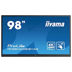 iiyama ProLite TE9804MIS-B1AG 98", 4k UHD, Infrared 20pt touch, 24/7, IPS, Anti-glare coating, HDMI, 32GB internal memory, Wifi module included