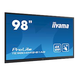 iiyama ProLite TE9804MIS-B1AG 98", 4k UHD, Infrared 20pt touch, 24/7, IPS, Anti-glare coating, HDMI, 32GB internal memory, Wifi module included thumbnail 1