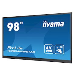 iiyama ProLite TE9804MIS-B1AG 98", 4k UHD, Infrared 20pt touch, 24/7, IPS, Anti-glare coating, HDMI, 32GB internal memory, Wifi module included thumbnail 3