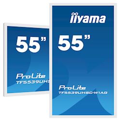 iiyama Prolite monitor TF5539UHSC-W1AG 55" White, IPS, Anti Glare, 4K,  Projective Capacitive 15pt Touch, 24/7, Landscape/Portrait/Face-up, Open Frame thumbnail 4