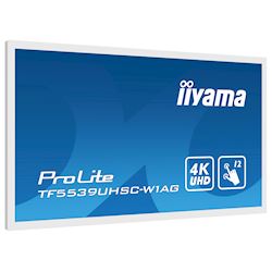 iiyama Prolite monitor TF5539UHSC-W1AG 55" White, IPS, Anti Glare, 4K,  Projective Capacitive 15pt Touch, 24/7, Landscape/Portrait/Face-up, Open Frame thumbnail 5
