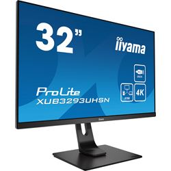 iiyama ProLite monitor XUB3293UHSN-B1 32" 3-side borderless design, IPS panel with KVM switch, USB-C dock, height adjustable thumbnail 1