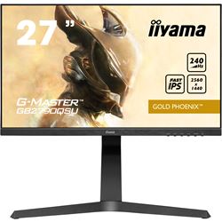 iiyama G-Master Gold Phoenix gaming monitor GB2790QSU-B1 27", 2560 x 1440, 1ms, FreeSync Premium, Display Port, 240hz refresh rate, Height Adjustable thumbnail 1