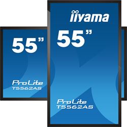 iiyama ProLite monitor T5562AS-B1 55", P-Cap 20pt Touch, 4K, VA panel Touch Screen with Android OS thumbnail 2