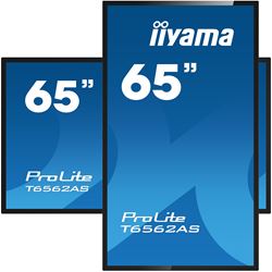iiyama ProLite T6562AS-B1 65", 4k UHD, Integrated annotation software, PCAP 20pt touch, IPS, 24/7, HDMI, Anti-Glare thumbnail 3