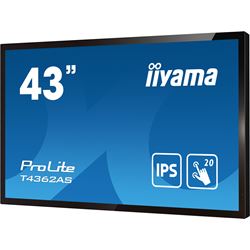 iiyama ProLite monitor T4362AS-B1 43" Projective Capacitive 20pt touch, 4K touch screen with Android OS and Anti-Glare thumbnail 6