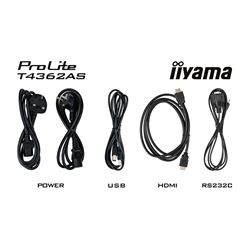 iiyama ProLite monitor T4362AS-B1 43" Projective Capacitive 20pt touch, 4K touch screen with Android OS and Anti-Glare thumbnail 15