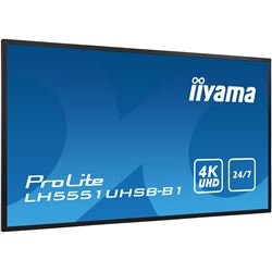 iiyama Prolite monitor LH5551UHSB-B1 55" IPS Slim Bezel, 4K UHD, 24/7, Landscape/Portrait, LAN Control, high brightness thumbnail 5