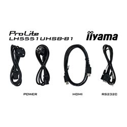 iiyama Prolite monitor LH5551UHSB-B1 55" IPS Slim Bezel, 4K UHD, 24/7, Landscape/Portrait, LAN Control, high brightness thumbnail 13