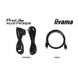 iiyama ProLite XU2793QS-B1 monitor, 3-side borderless, IPS, WQHD res, HDMI, DisplayPort, Flicker free and Blue light reducer  thumbnail 5