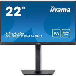 iiyama ProLite monitor XUB2294HSU-B2 22" VA panel, 3-side borderless design, height adjustable stand, HDMI, DP thumbnail 0