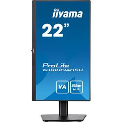 iiyama ProLite monitor XUB2294HSU-B2 22" VA panel, 3-side borderless design, height adjustable stand, HDMI, DP thumbnail 1