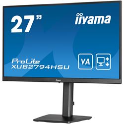 iiyama ProLite XUB2794HSU-B1, Height Adjustable 27" Ultra Slim, VA, HDMI, 3-side-borderless design monitor thumbnail 4