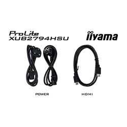 iiyama ProLite XUB2794HSU-B1, Height Adjustable 27" Ultra Slim, VA, HDMI, 3-side-borderless design monitor thumbnail 10