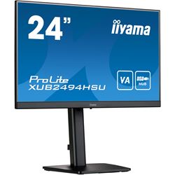 iiyama ProLite monitor XUB2494HSU-B2 24", VA panel, Height Adjustable, Black, 3-side borderless bezel, HDMI, Display Port, USB Hub thumbnail 2