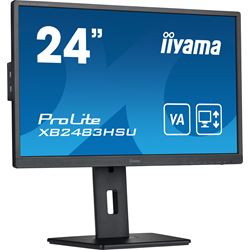 iiyama ProLite monitor XB2483HSU-B5 24" VA, Full HD, Black, HDMI, Display Port USB Hub, Height Adjustable thumbnail 2