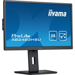 iiyama ProLite monitor XB2483HSU-B5 24" VA, Full HD, Black, HDMI, Display Port USB Hub, Height Adjustable thumbnail 3