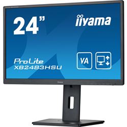 iiyama ProLite monitor XB2483HSU-B5 24" VA, Full HD, Black, HDMI, Display Port USB Hub, Height Adjustable thumbnail 4