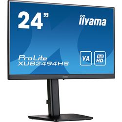 iiyama ProLite monitor XUB2494HS-B2 24", VA panel, Height Adjustable, Black, 3-side borderless bezel, HDMI, Display Port thumbnail 1