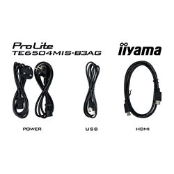 iiyama Prolite monitor TE6504MIS-B3AG 65" Black, IPS, Anti Glare, 4K, 20pt Touch, 24/7, Landscape, PureTouch-IR, Screen share Pro thumbnail 12