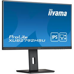 iiyama ProLite Monitor XUB2792HSU-B5 27", Black, Height Adjustable, IPS Panel, USB hub, HDMI, DP thumbnail 6