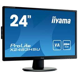 iiyama ProLite monitor X2483HSU-B5 24" VA, Full HD, Black, HDMI, Display Port, USB Hub thumbnail 1