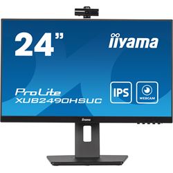 iiyama ProLite monitor XUB2490HSUC-B5 24" IPS, FHD webcam and microphone, Height Adjustable, 3-side borderless design thumbnail 0