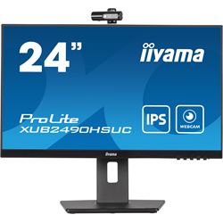 iiyama ProLite monitor XUB2490HSUC-B5 24" IPS, FHD webcam and microphone, Height Adjustable, 3-side borderless design thumbnail 2