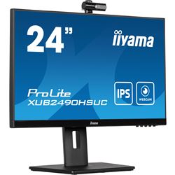 iiyama ProLite monitor XUB2490HSUC-B5 24" IPS, FHD webcam and microphone, Height Adjustable, 3-side borderless design thumbnail 3