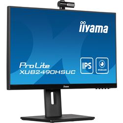 iiyama ProLite monitor XUB2490HSUC-B5 24" IPS, FHD webcam and microphone, Height Adjustable, 3-side borderless design thumbnail 4
