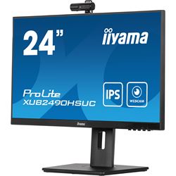 iiyama ProLite monitor XUB2490HSUC-B5 24" IPS, FHD webcam and microphone, Height Adjustable, 3-side borderless design thumbnail 6
