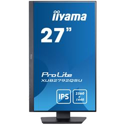 iiyama ProLite monitor XUB2792QSU-B5 27" IPS, 2560x1440, FreeSync, 3-side borderless, Black, HDMI, Display Port, USB Hub, Height Adjustable thumbnail 1