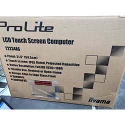 BOX OPENED iiyama ProLite monitor T2234AS-B1 22” PCAP 10pt touch screen with Android
