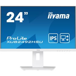 iiyama ProLite monitor XUB2492HSU-W5 24" IPS, Full HD, White, 3-side borderless, HDMI, Display Port, USB Hub, Height Adjustable thumbnail 0