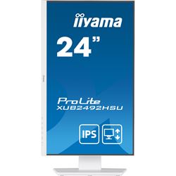 iiyama ProLite monitor XUB2492HSU-W5 24" IPS, Full HD, White, 3-side borderless, HDMI, Display Port, USB Hub, Height Adjustable thumbnail 1