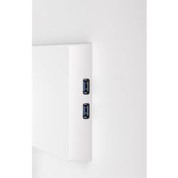 iiyama ProLite monitor XUB2492HSU-W6 24" IPS, Full HD, White, 3-side borderless, 1000hz refresh rate, HDMI, Display Port, USB Hub, Height Adjustable thumbnail 6