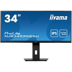 iiyama ProLite monitor XUB3493WQSU-B5 34" IPS ultra-wide screen with HDMI and Height Adjustment thumbnail 0