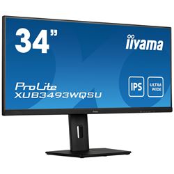 iiyama ProLite monitor XUB3493WQSU-B5 34" IPS ultra-wide screen with HDMI and Height Adjustment thumbnail 4