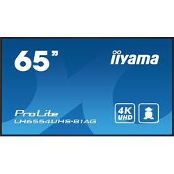 iiyama Prolite monitor LH6554UHS-B1AG 65" IPS panel, 4K UHD, 24/7, AntiGlare, Landscape/Portrait with Android OS, FailOver and Intel® SDM slot
