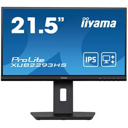 iiyama ProLite monitor XUB2293HS-B5 22" IPS panel, 3-side borderless design, height adjustable stand, HDMI, DP thumbnail 0
