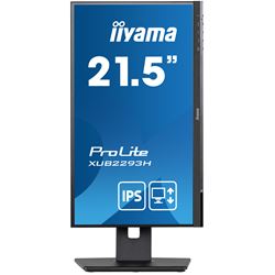 iiyama ProLite monitor XUB2293HS-B5 22" IPS panel, 3-side borderless design, height adjustable stand, HDMI, DP thumbnail 1