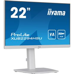 iiyama ProLite monitor XUB2294HSU-W2 22" 3-side borderless, height adjustable, white, VA panel, HDMI thumbnail 10